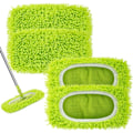 Miniatyrbilde 1 av 5: Gjenbrukbare tørrmoppekluter i mikrofiber for våtmopper Kompatibel med Swiffer Sweeper Mop Erstatningsmopper for rengjøring av gulv med hardt tre...