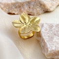 Miniatyrbillede 3 af 3: Blomma Åben Ring Romantisk Fingerring Mode Justerbar