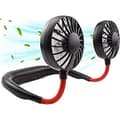 Bærbar Halsventilator, Mini USB Genopladelig Ventilator Hovedventilator til Ansigt Håndventilator, Lille Halsventilator