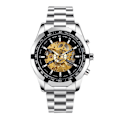 Miniatyrbild 1 av 3: Automatisk Armbandsur för Män, Läderarmband, Exponerad Mekanism, Färgglad 20X4.5CM