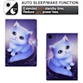 Miniatyrbild 4 av 4: Mönstrat Läder Tablet Fodral för Samsung Galaxy Tab A9+, med Kortfack [DB] Katt