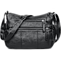 Miniatyrbillede 1 af 5: Damehåndtasker Dameskuldertasker Bløde PU læder håndtasker Crossbody tasker Multilomme håndtasker Skuldertasker Damehåndtasker Rejsetasker