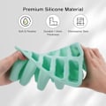 Miniatyrbillede 5 af 5: Isforme til is, 10 huller BPA-fri silikoneform til ispinde, DIY isform med 1 sammenklappelig tragt og 1 rengøringsbørste - Grøn green ...