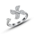 Miniatyrbillede 1 af 2: Fidgetring til kvinder, spinnerringe mod stress og angst, meditationsring, anti-angst, beroligende ring, smykker, Valent Style 4 Style 4