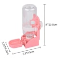 Miniatyrbilde 4 av 5: 500ml Kaninbur Hengende Vanndispenser Automatisk Liten Dyr Vanndispenser for Kanin Chinchilla Piggsvin Ilder Hamster