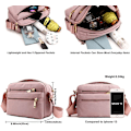 Miniatyrbillede 5 af 5: Dame Crossbody Tasker, Multi-lomme Messenger Tasker Skuldertasker Rejsetasker Håndtasker Unisex Egnet til Shopping Rejser Dating Vandring Dagligt