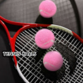 Miniatyrbillede 4 af 5: 6-pak rosa tennisbolde, holdbare elastiske træningsbolde, 66 mm, begyndertræningsbolde til kvinder - perfekte