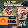 Miniatyrbild 5 av 5: Solcellsdriven Vattentät Radio med 5000mAh Laddningsbart Nödläge