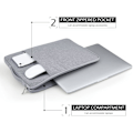 Miniatyrbild 3 av 5: 13 tums laptopfodral, vattentätt, mjukt, portföljväska, skydd för MacBook Air 13 M2 M1 A2681 A2337 A2179 (2018-2022)/MacBook Pro 13 M2 M1 A2338, grå