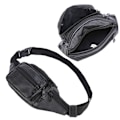 Miniatyrbillede 5 af 5: Bæltetaske Fanny Pack Brysttaske i læder-FS2--AD3- sort