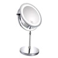 Miniatyrbillede 3 af 5: 1X/10X Forstørende Lys Makeup Spejl, 7 Tommer Dobbeltsidig Hvid Dagsljus LED Skyggefri LED Kommode Spejl, Batteri og USB-kabel Drevet (Inkluderer 3
