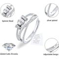 Miniatyrbillede 3 af 3: Fidget Ring til datter - Sølv Spinner Ring med kubisk zirkonia