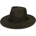 Miniatyrbilde 3 av 5: Bredbremmet Fedora - Panama-hatt i ullfilt