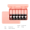 Miniatyrbillede 4 af 4: 6 farver Lip Tint Stain Sæt Koreansk Lip Gloss Lip