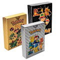 Miniatyrbillede 2 af 4: 55 stk Farverige Guldfolie Kort Charizard Pikachu Sølv Regnbue Engelsk Samling Kampkort Legetøj og Gaver farverig