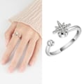 Miniatyrbillede 2 af 2: Rustfrit stål angst ring anti stress angst ring til damer