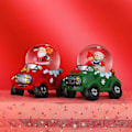 Miniatyrbild 3 av 4: Pxcl Jul Kristallkula Lysande Vattenpolo Färgglatt Glitter Snö Glaskula Julklapps Ornament Red