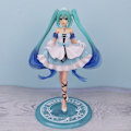 Miniatyrbillede 1 af 4: Anime Hatsune Miku e Kawaii Virtual Singer Miku Manga Statue Fi - Perfet Blue One Size