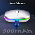 Pikkukuva 4 / 5: LED langaton hiiri Ladattava Slim Silent Mouse 2.4G - varastossa Musta