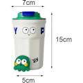 Miniatyrbild 2 av 5: Isolerad Kaffe Resemugg Tumbler Kallvattenkopp Kaffekopp Dubbelväggig Dricktermosmugg För Vinterutflykter Bilresa Gym, Vit