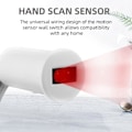 Miniatyrbillede 4 af 5: 5A 60W IR Håndbevægelsessensor Smart Switch DC 12V/24V InterrUpteUr Konnektor Håndbølge Lysbevægelse Sw Black
