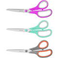 Miniatyrbillede 1 af 5: 8 tommer universal saks 3-pak, skarpe blade, komfortabelt greb, robust og holdbar, velegnet til skole, hjemmekontor, kunsthåndværk, syning, skrædder,