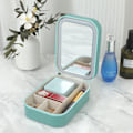 Miniatyrbillede 4 af 4: 1 stk. rosa multifunktionel LED-lys makeupspejl makeuptaske