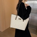 Miniatyrbillede 2 af 3: Håndtasker til kvinder Tasker med stor kapacitet til kvinder Nye moderigtige tote tasker Enkle mode dame skuldertasker messenger tasker 1