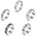 Miniatyrbillede 1 af 5: Angstring til kvinder Spinner Ring 7