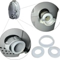 Miniatyrbilde 1 av 7: 3 stk. Tilkoblingsforseglinger Pakninger Skiver for Coleman for Lay-Z-spa, A og B/C Tilkoblingsforseglinger Pakninger (hvit)