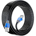 Miniatyrbilde 1 av 5: 50m Cat6 Utendørs Vanntett Direkte Nedgravd Ethernet Nettverkskabel - Utp - Cca - 550 Mhz - Svart 50 Meter