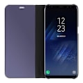 Pikkukuva 3 / 4: Samsung Galaxy S8 Musta Peiliefekti Läpinäkyvä Flip-kotelo - S