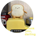 Miniatyrbillede 3 af 3: Toast brødpude, sjov brødform plyslegetøjspude, lille sød fyldt plys toastbrødsofa pude, indretning til voksne hjem i soveværelset til børn (gy...