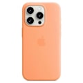 Miniatyrbillede 1 af 3: Silikoneetui til iPhone 19 Pro, MagSafe-kompatibelt  Pink orange iPhone 15
