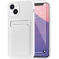 Pikkukuva 1 / 5: Iphone 13 (6,1 tuumaa) kotelo, matkapuhelinkotelo Iphone 13:lle, korttipaikka suunniteltu Iphone 13 -kotelolle - Valkoinen