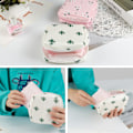 Miniatyrbillede 4 af 4: Sanitetsbind Opbevaringstaske 2-pak Periode Kit Taske Skole Nylon Tamponer Samlingstaske Feminine Menstruation Første Periode Tasker til Kvinder Fl...