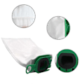 Miniatyrbillede 3 af 5: HEPA-filtre til støvsuger, kompatible med Vorwerk Kobold VB100 FP100, tilbageholdelse af de mindste snavs- og støvpartikler, non-woven fibre aktiveret
