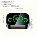 Miniatyrbild 2 av 5: Wireless Earbuds, Noise Cancelling and Digital Display Case