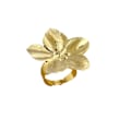 Miniatyrbillede 1 af 3: Blomma Åben Ring Romantisk Fingerring Mode Justerbar