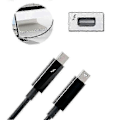Miniatyrbillede 3 af 5: Ægte Thunderbolt 2 Kabel 20gbps Til For Pro Mini Js- Black