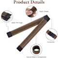 Miniatyrbilde 2 av 5: Hårknuteformer, 2 stk. Enkel Donut Bun Maker, Fransk Twist Folding Snap Strips for DIY-frisyrer