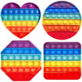 Regnbåge Studs Stress Relief Leksak - Stress Relief Sensorisk Leksak för Barn, Tonåringar och Vuxna