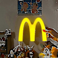 Pikkukuva 2 / 5: Mcdonald's-lamppu Latautuva Langaton Yövalo Sängynpäätymerkki Söpö Koriste Syntymäpäivälahjat