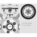 Pikkukuva 4 / 5: 4 kpl 54mm Auton Navan Kapselit Suzuki Swift SX4 S-cross Ignis Vitara Solio Bandit Swace, Ruostumattomat Vanteen Suojukset Trim