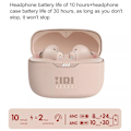 Pikkukuva 5 / 5: Aidot langattomat Bluetooth-kuulokkeet, melua vaimentavat urheilukuulokkeet juoksuun, musta white