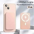 Miniatyrbild 2 av 2: 10000mAh Portabel Trådlös Laddare MagSafe Extra Backup Extern Magnetisk Batteripack Powerbank för iPhone 13 14 15 Pro vit