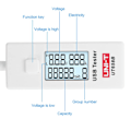 Miniatyrbild 3 av 5: UNI-T UT658 USB-testare, DC 5.1A 30V Amp USB-spänningstestare, testa hastigheten på laddare, kablar och kapacitet för powerbanks