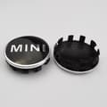 4 stk. 56mm Sort Rød Auto Hjul Cap Logo Navkapsel Badge Emblem Tilbehør til Mini Cooper S Works Jcw Car Styling, sort