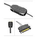 Miniatyrbilde 3 av 5: Controller Mate Manuell Adresserbar RGB Kontroller ARGB LED Kontroller SATA 15-Pin til 3-Pin ARGB LED