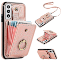 Pikkukuva 1 / 5: Samsung Galaxy S22 5G Kuori RFID-suojaava Jalustallinen TPU+PU Nahkainen Puhelinkuori